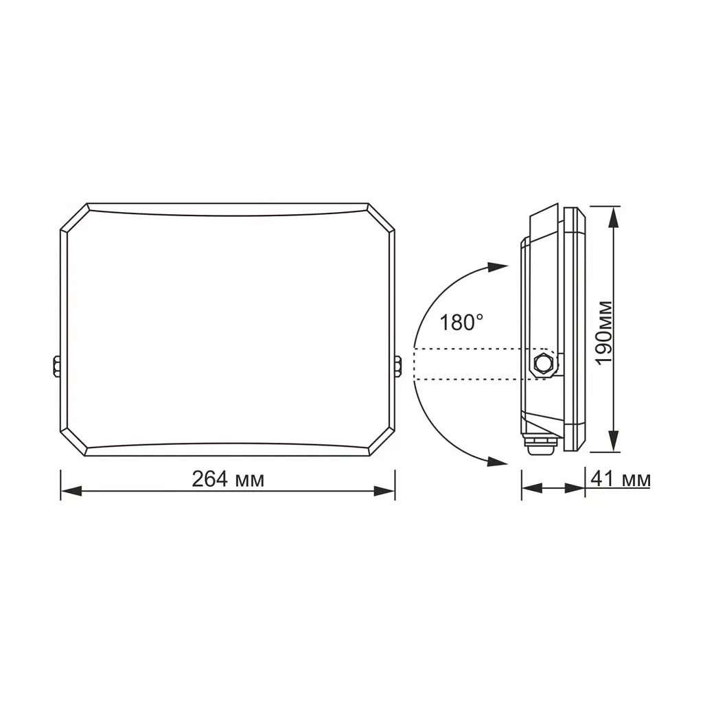 Прожектор Videx VLE-F3-1005B - фото 4
