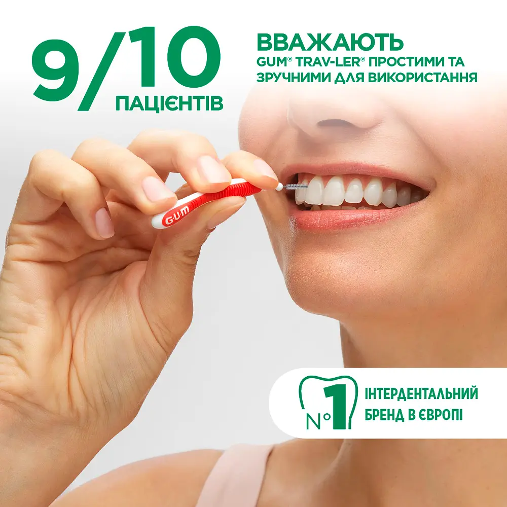 Зонд для измерения межзубных промежутков GUM в упаковке 10 шт.  - фото 9