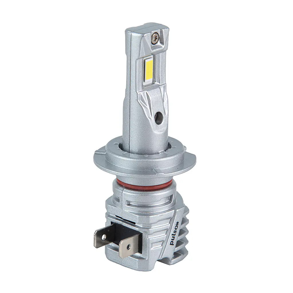 Автолампа PULSO LED-chips 7535/9-18v/2x28w/6000Lm/6500K (M6-H7) - фото 3