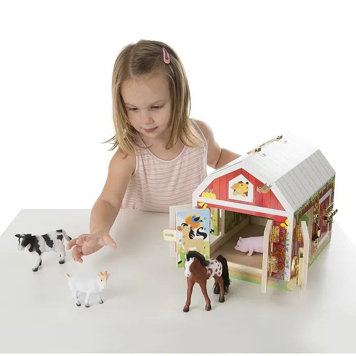 Будиночок-сарай Melissa&Doug із засувками і тваринами (MD2564) - фото 5