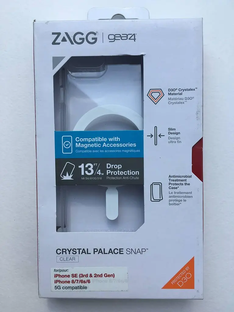 Чохол прозорий протиударний Gear4 Crystal Palace MagSafe для Apple iPhone iPhone 7/8/SE 2020/2022 - фото 7