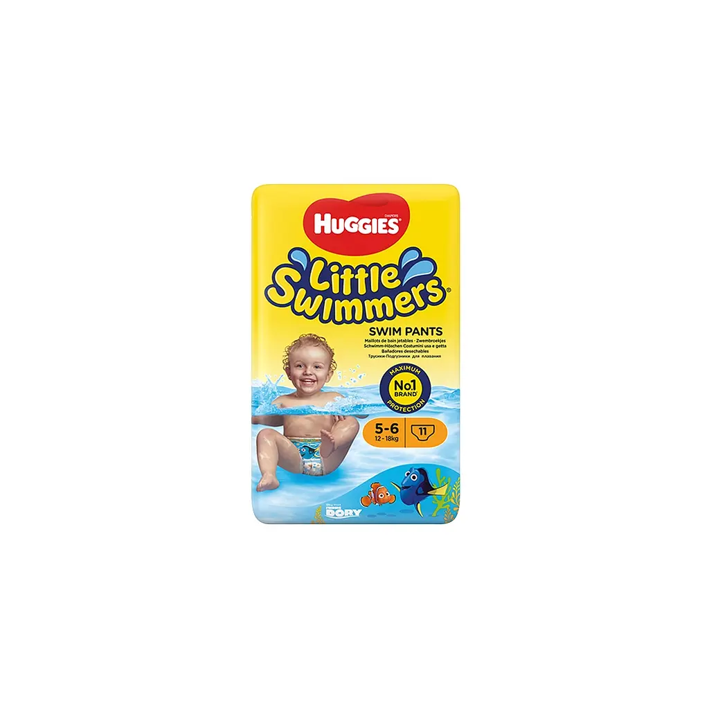Підгузки Huggies Little Swimmer 5-6 (12-18 кг) 11 шт. (5029053538426) - фото 2