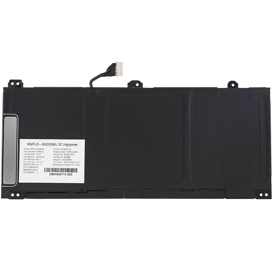 Батарея Hewlett Packard для ноутбука HP SI03058XL (Chromebook 14B) 11.55V 4840mAh Чорний - фото 3