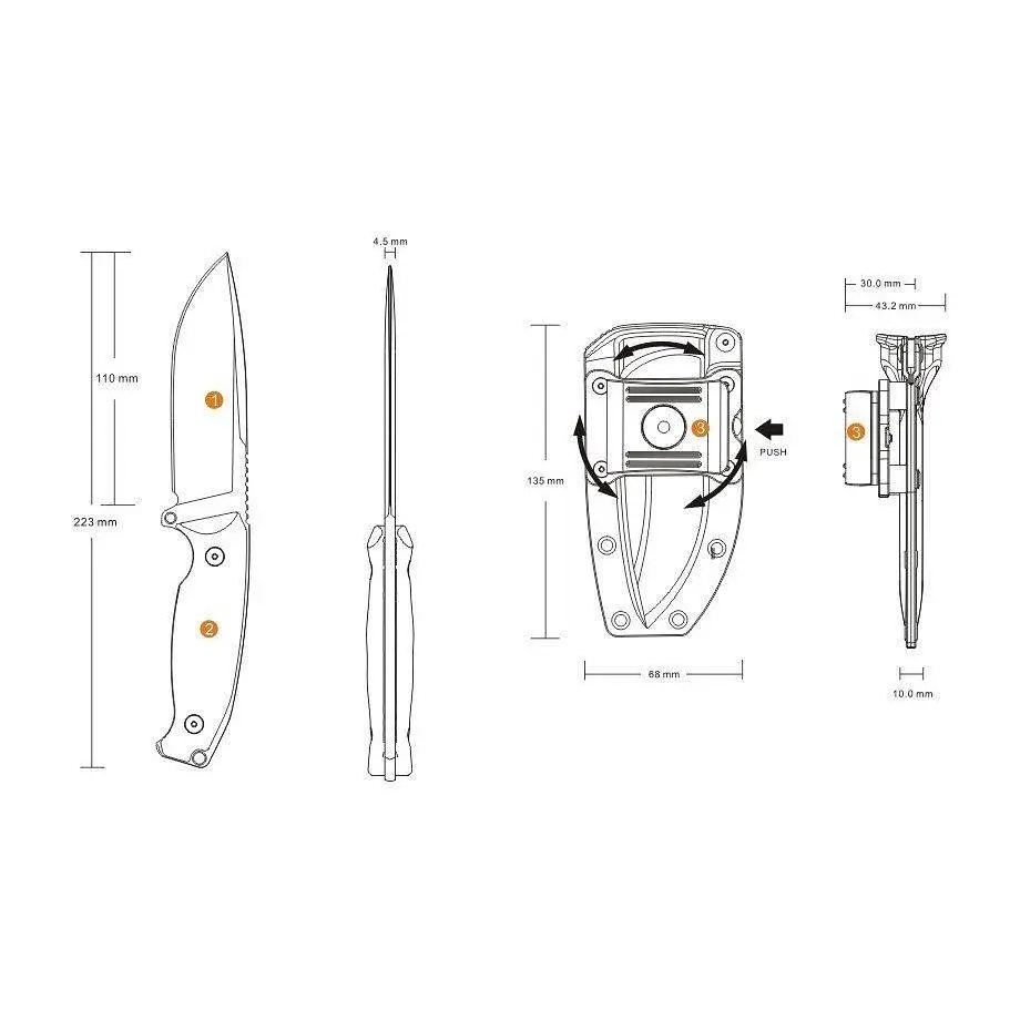 Ніж Ruike Jager F118-G - фото 4