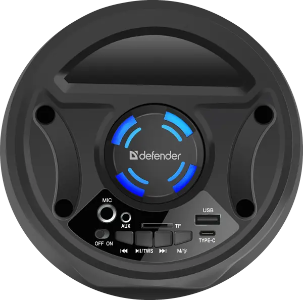 Портативна акустика Defender G70 12Вт, Black (65171) - фото 3