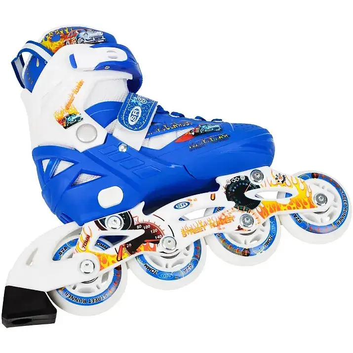 Роликовые коньки Hop-Sport YX-0151-15 синие - фото 3