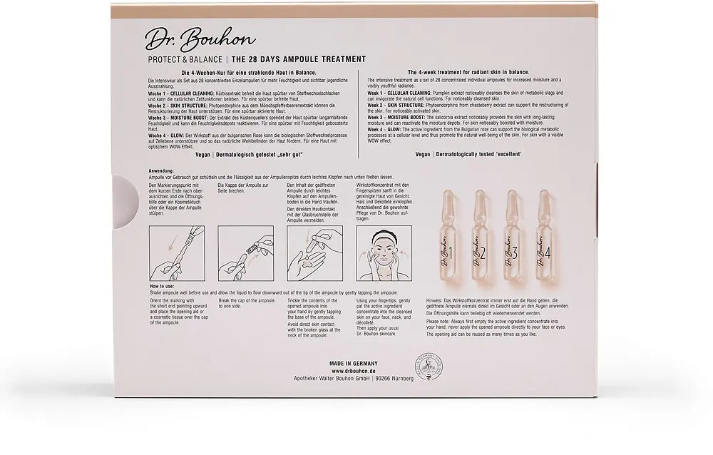 Догляд для обличчя Dr.Bouhon Protect & Balance The 28 Days Ampoule Treatment 28-денний в ампулах 28 x 2 мл - фото 3