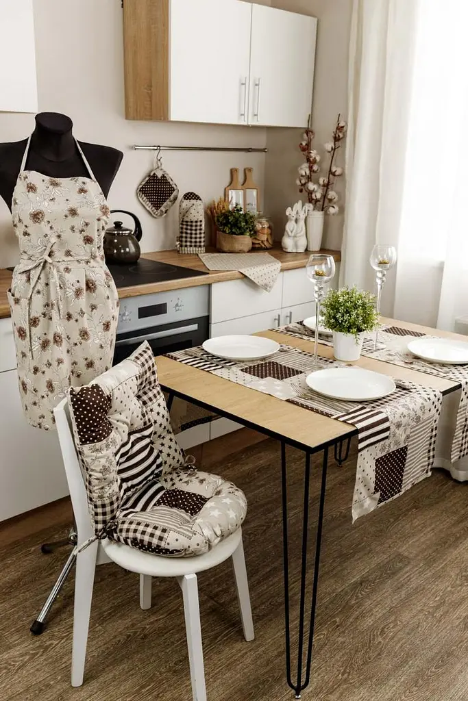 Ранер Прованс Хозяйка Печворк 140х40 см коричневый (31540) - фото 4