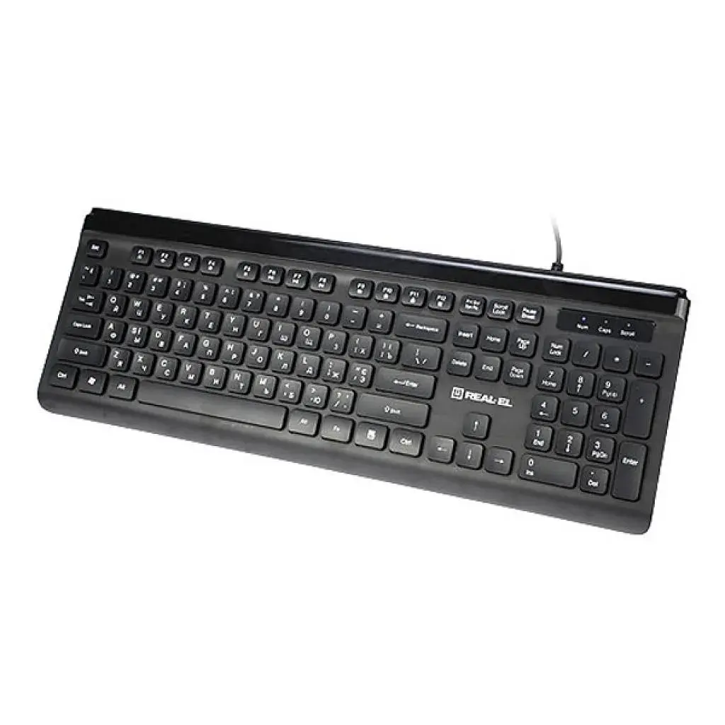 Клавіатура REAL-EL 7085 Comfort Black (EL123100032) - фото 2