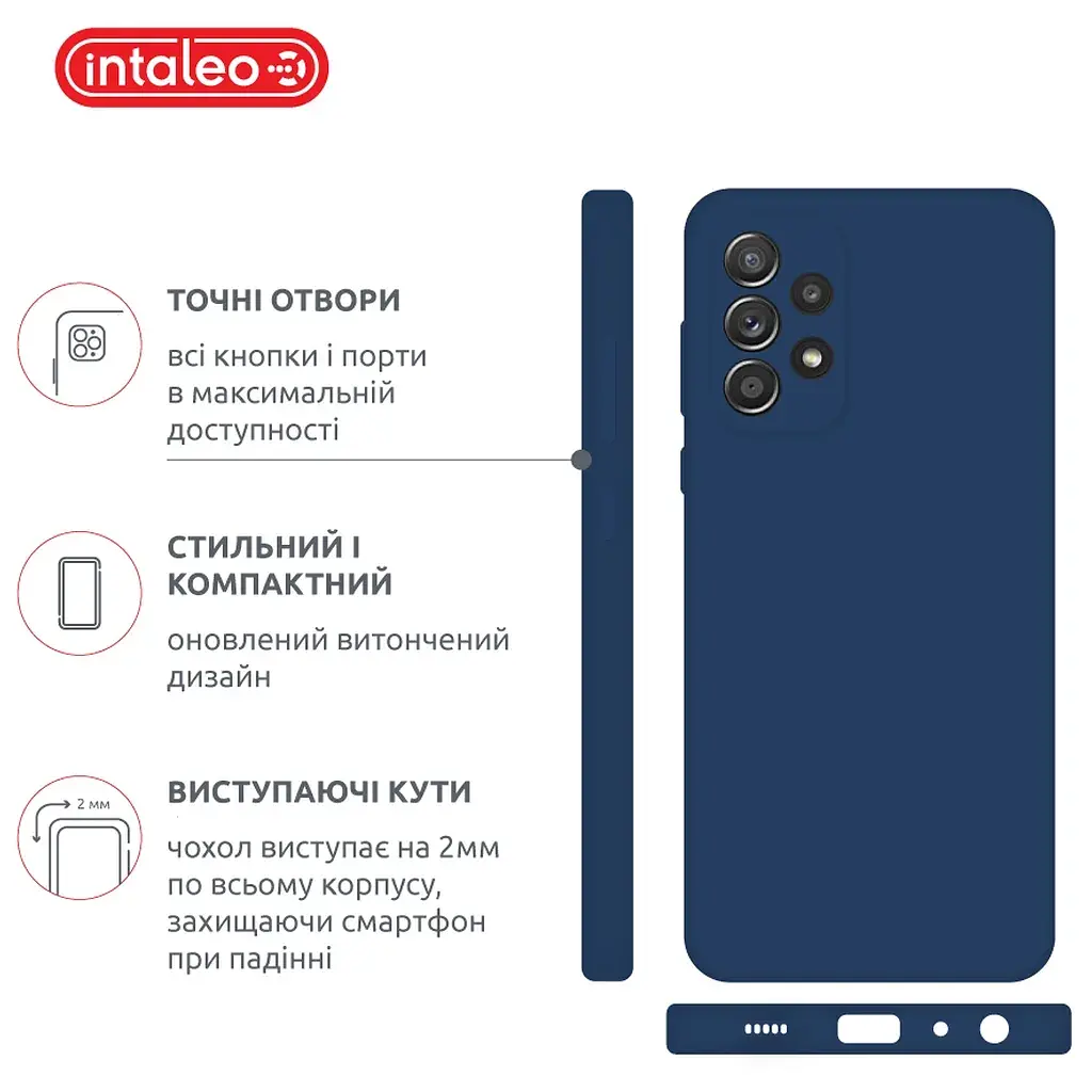 Чохол до мобільного телефона Intaleo SoftShell Samsung Galaxy A72 Blue (1283126563119) - фото 4