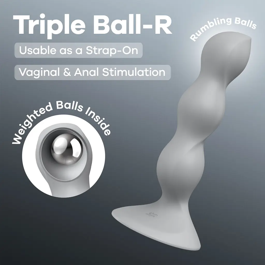 Анальний стимулятор-намистини Satisfyer Triple Ball-R - фото 2