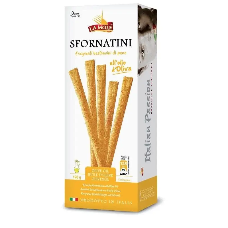 Грісіні La More Sfornatini Olio di Oliva with olive oil з оливковою олією 120 г - фото 2