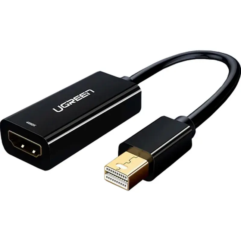 Перехідник Mini DisplayPort M to HDMI F 1080p MD112 black Ugreen (10461)