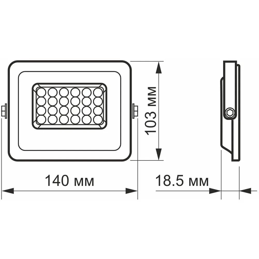 Прожектор Videx LED F2e 20W 5000K (VL-F2e-205W) - фото 4