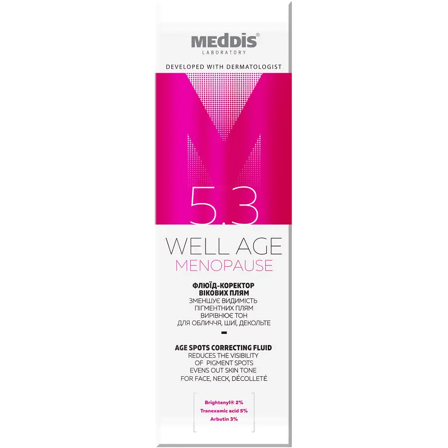 Флюид-корректор вековых пятен Meddis Well Age Menopause 30 мл - фото 2