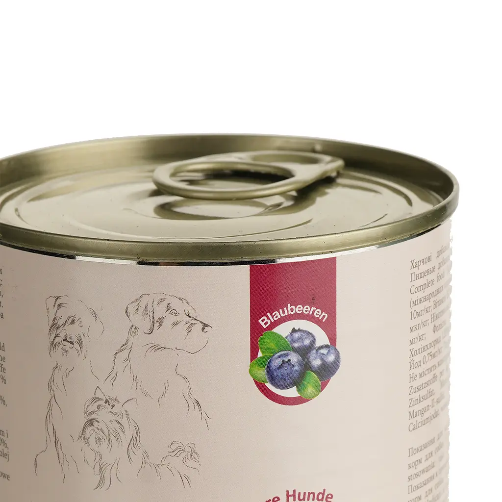 Вологий корм для собак Baskerville Sensitive Wild Mit Blaubeeren und Spirulina Оленина з чорницею і спіруліною 400 г - фото 3