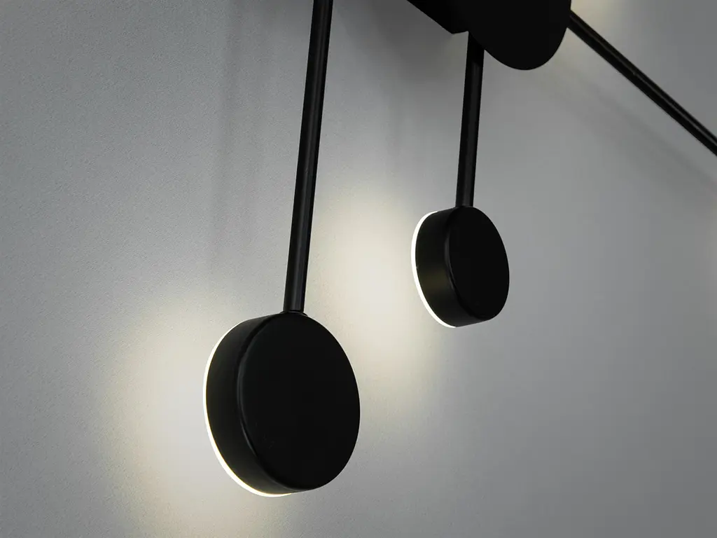 Бра настенное LED Diasha 8682/6BK MOLECULAR WALL 8682-6BK 24W 3200K-6500K черный для дома - фото 4