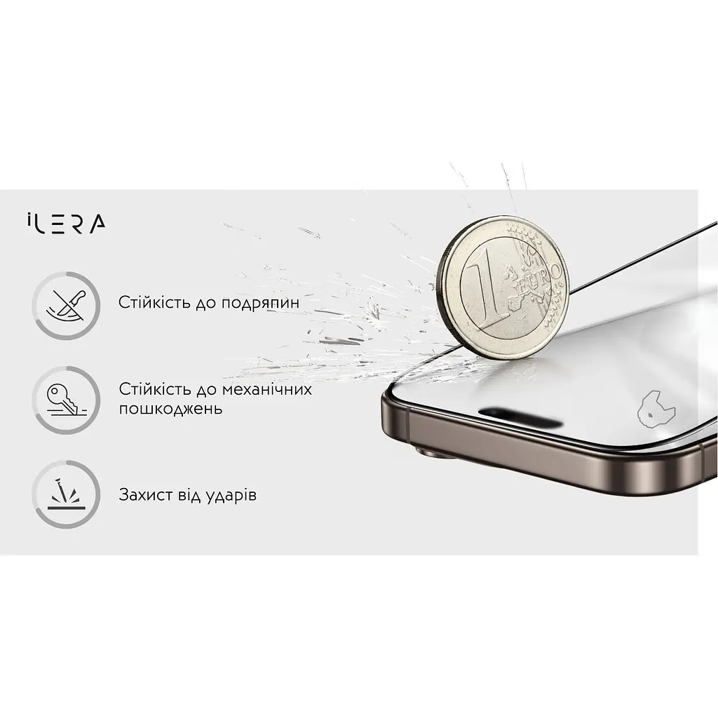 Захисне скло iLera Frosted Glass 2.0 для Apple iPhone 17 Pro Max (iLFrGl17PrMx) [144422] - фото 9