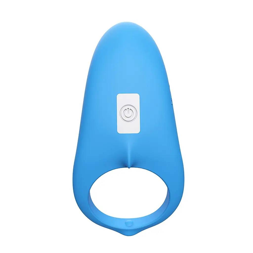 Ерекційне кільце B - Series Joy Shark, 6 см (синій) - фото 4