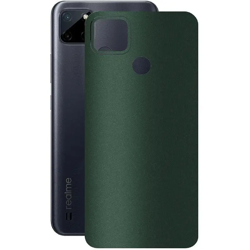 Защитная пленка StatusSKIN для Realme C25 Корпус Винил Зеленая матовая - фото 1