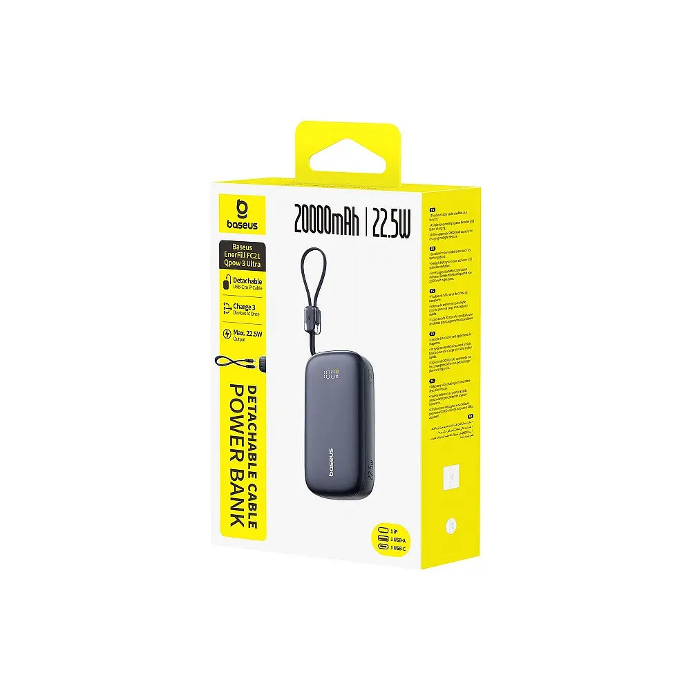 Зовнішній аккумулятор Baseus EnerFill FC21 Qpow 3 20000mAh - фото 2
