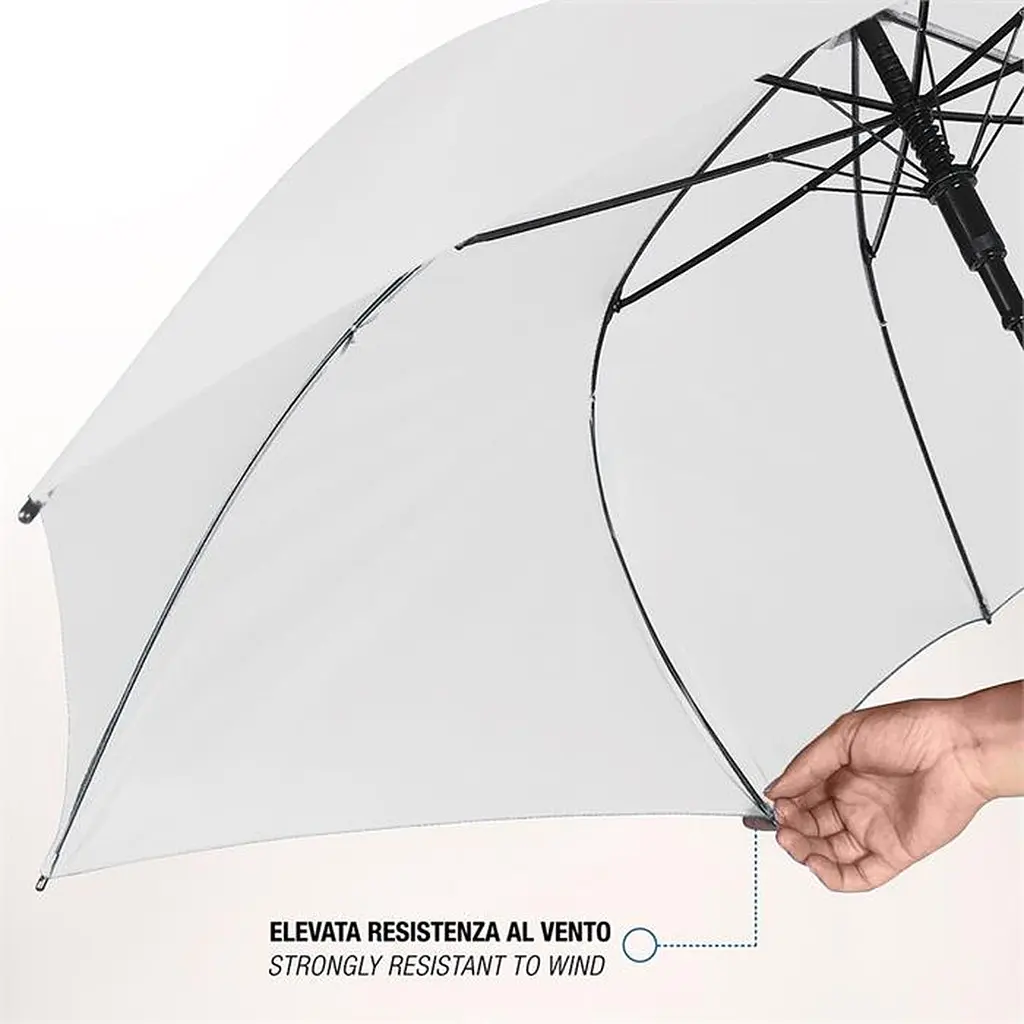 Зонтик-трость Perletti Golf XXL с системой антивитер белый (P96020-04) - фото 4