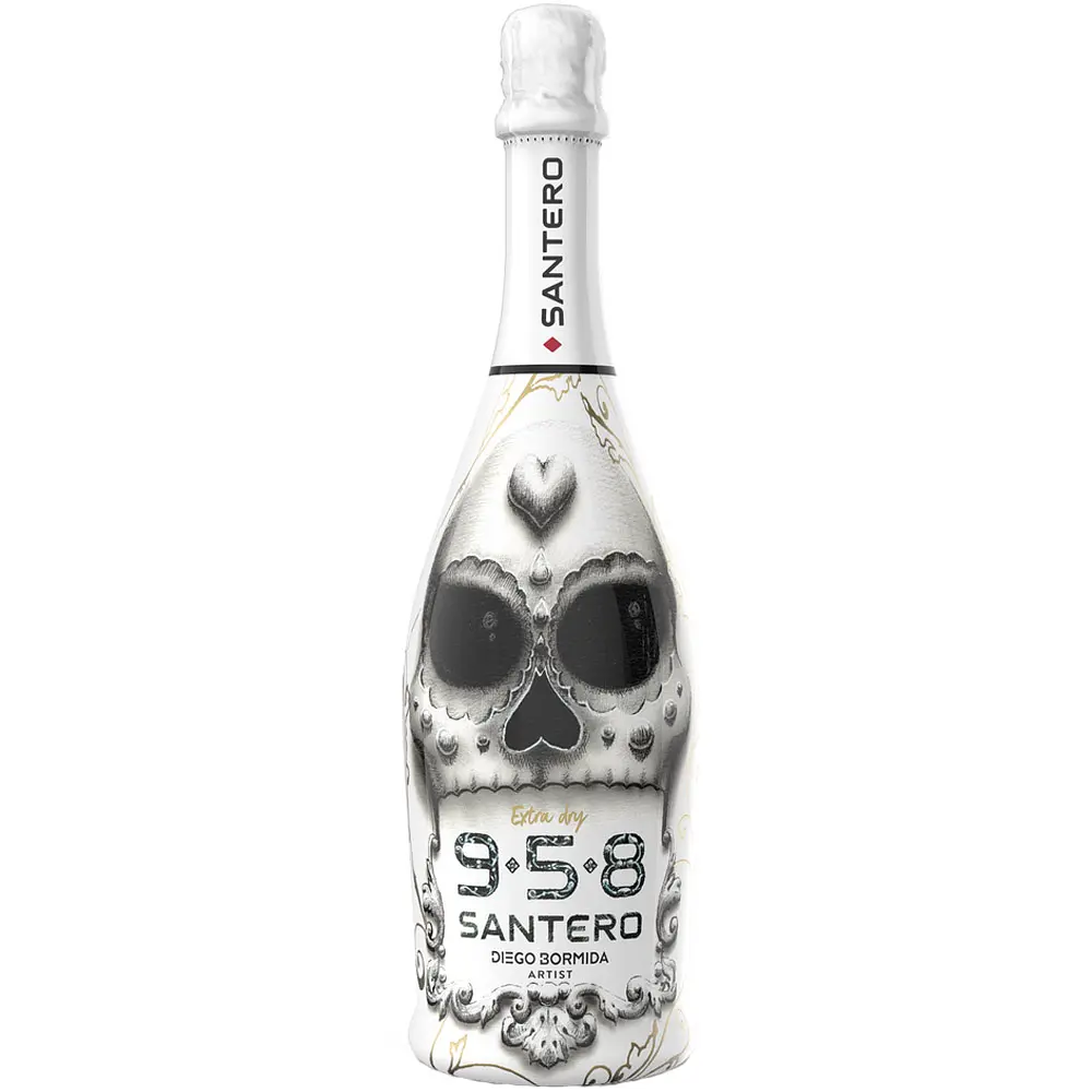 Игристое вино Santero 958 Calavera Diego Bormida, белое, экстра-сухое, 11,5 %, 0,75 л - фото 2