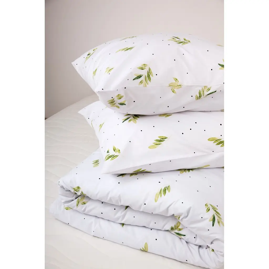 Комплект постільної білизни ТЕП Happy Sleep Duo Greece полуторний білий з зеленим (2-04008_26618) - фото 3