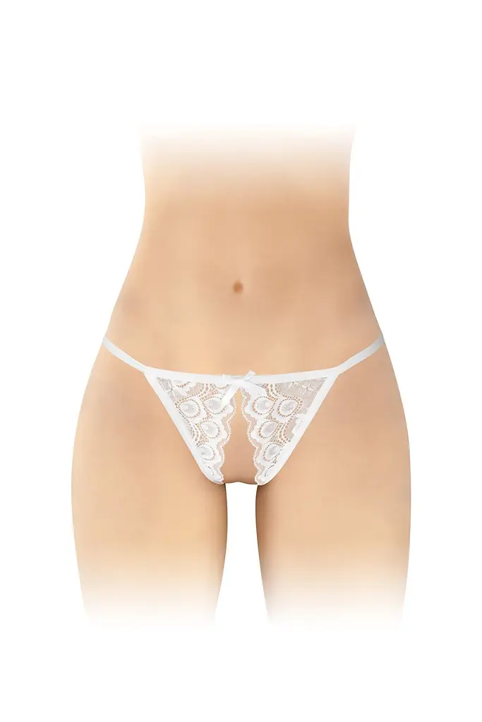 Трусики з відкритим доступом Fashion Secret Zoe, One Size білі - фото 2