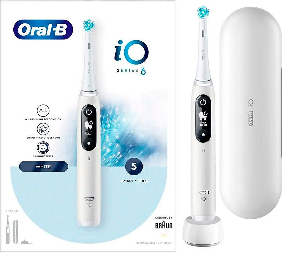 Електрична зубна щітка Oral-B iO Series 6 White [79324] - фото 2