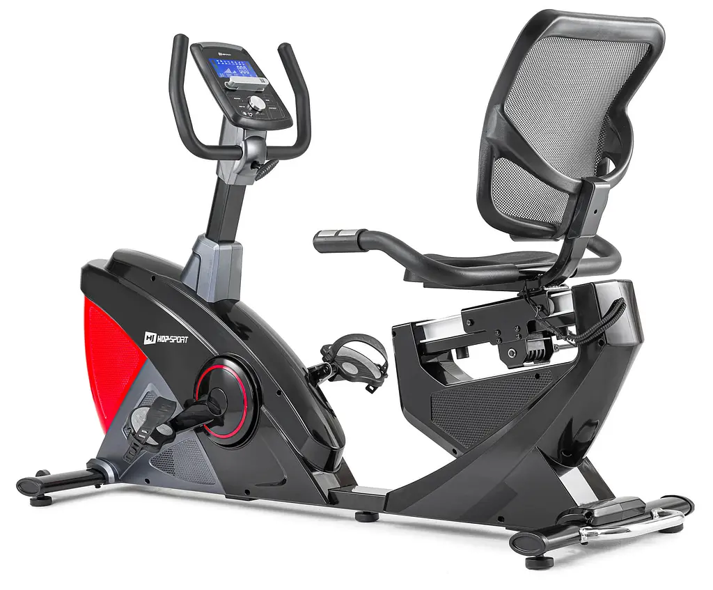 Горизонтальний велотренажер Hop-Sport HS-070L Helix червоний iConsole+ - фото 8