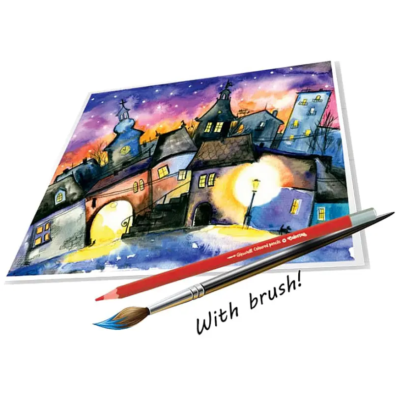 Олівці акварельні Colorino з пензликом 12 кольорів 12 шт. (33039PTR) - фото 2