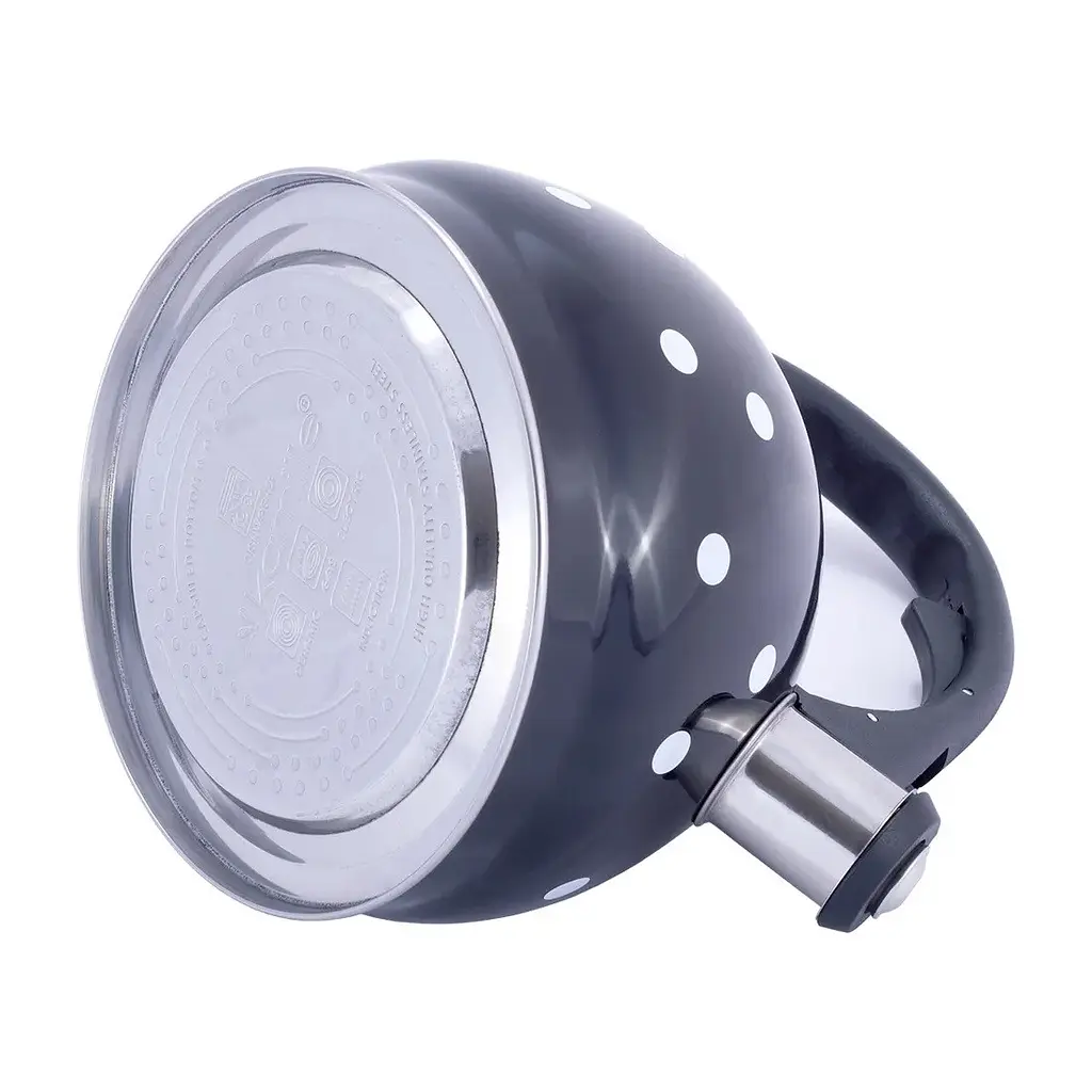 Чайник із свистком Kamille KM-1070BL 2 л Black - фото 8
