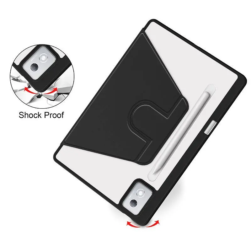Чохол Lenovo Idea Tab Pro 12.7 2025 TPUCristal Pen holder 360 Чорний - фото 8