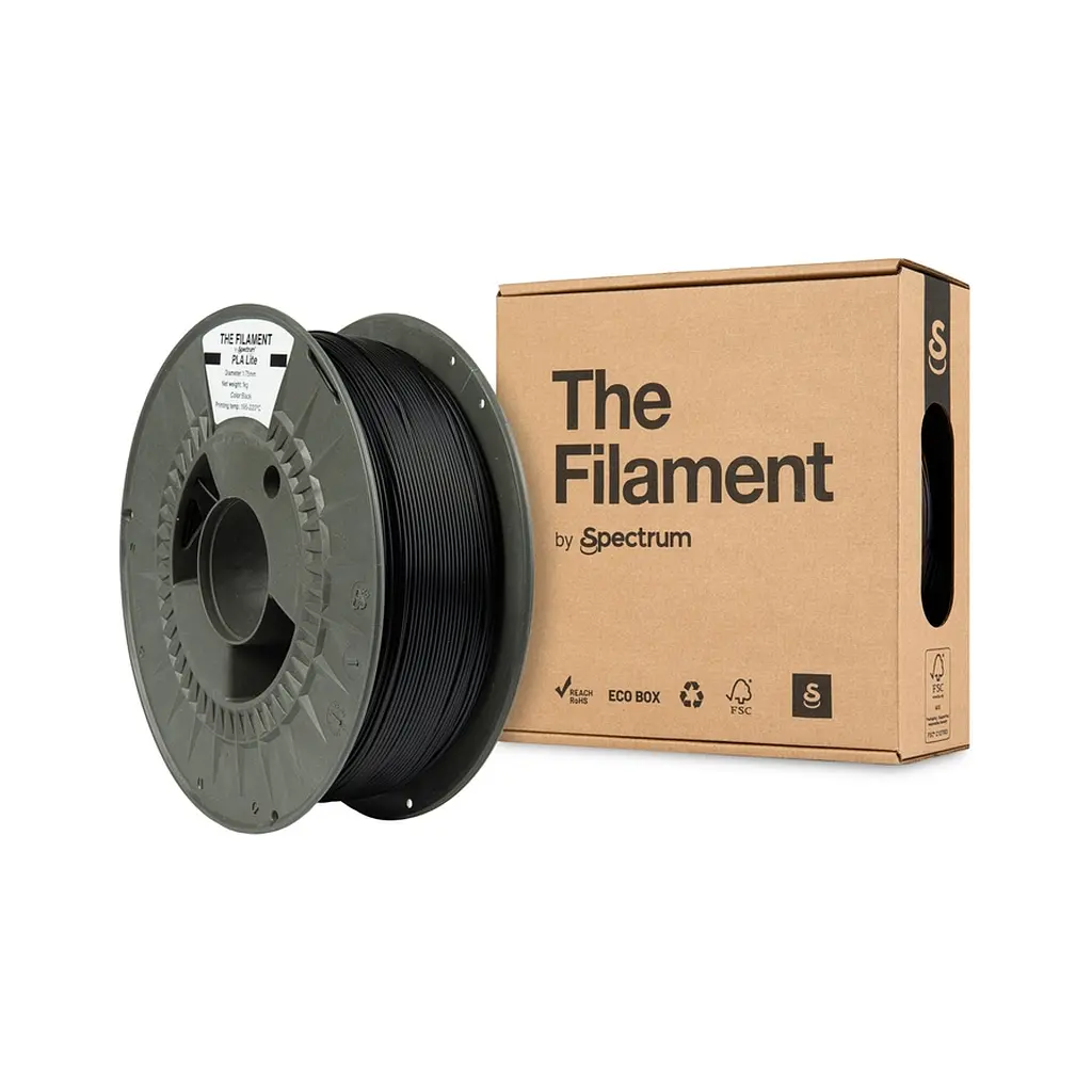Пластик для 3D-принтера The Filament PLA Lite 1.75 мм BLACK 1 кг (TF-24224) - фото 3