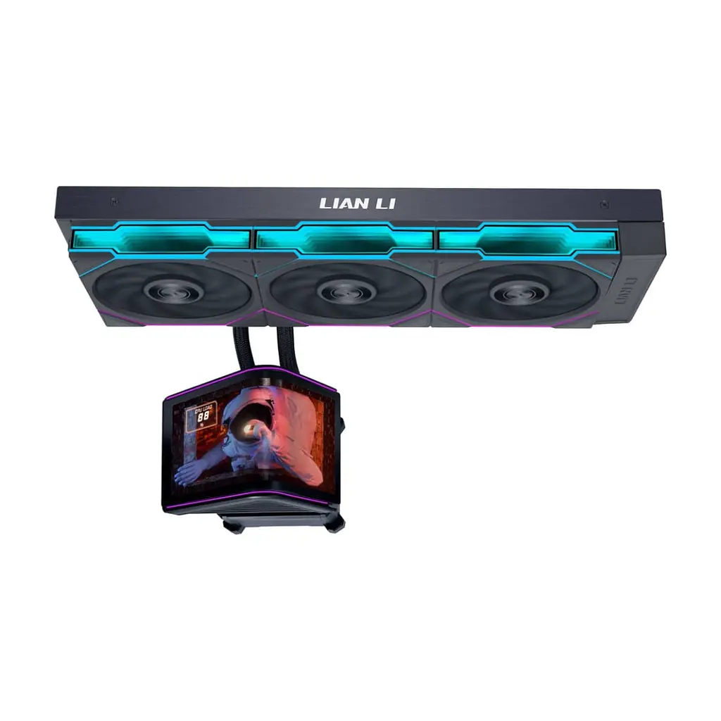 Система рідинного охолодження Lian Li Hydroshift II OLED Curved 360 TL, Black (G89.GHS2OLDC36TB.00) - фото 3