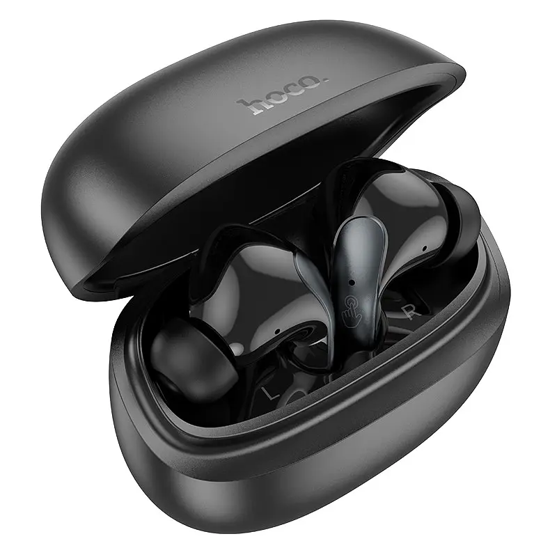 Навушники бездротові Hoco EQ5 Energy true wireless ANC+ENC noise Червоний BT headset чорний - фото 3