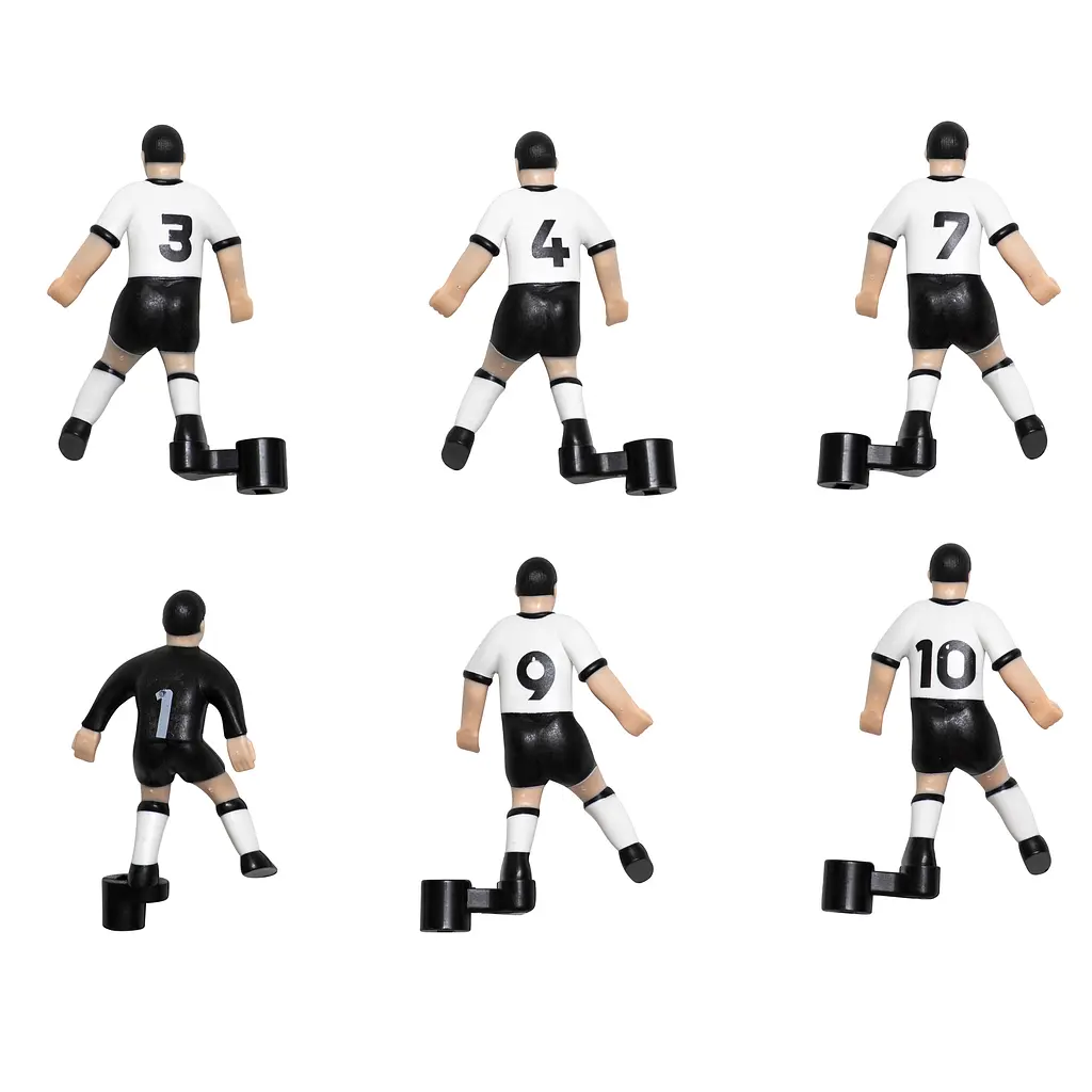 Комплект запасних гравців для настільного футболу Stiga Team White/Black (7113-2043-21) - фото 2
