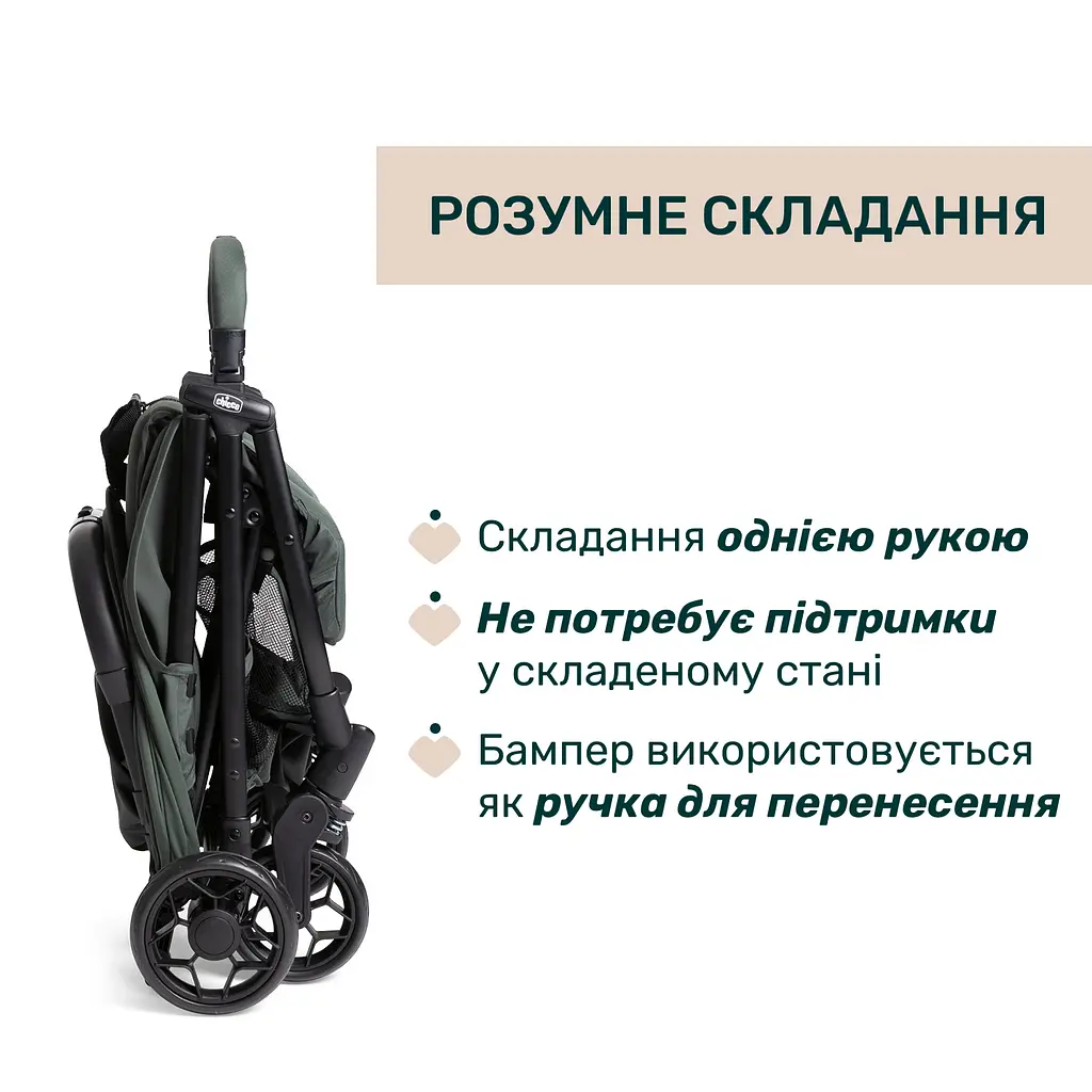 Прогулянкова коляска Chicco Urbino зелена (87138.75) - фото 2
