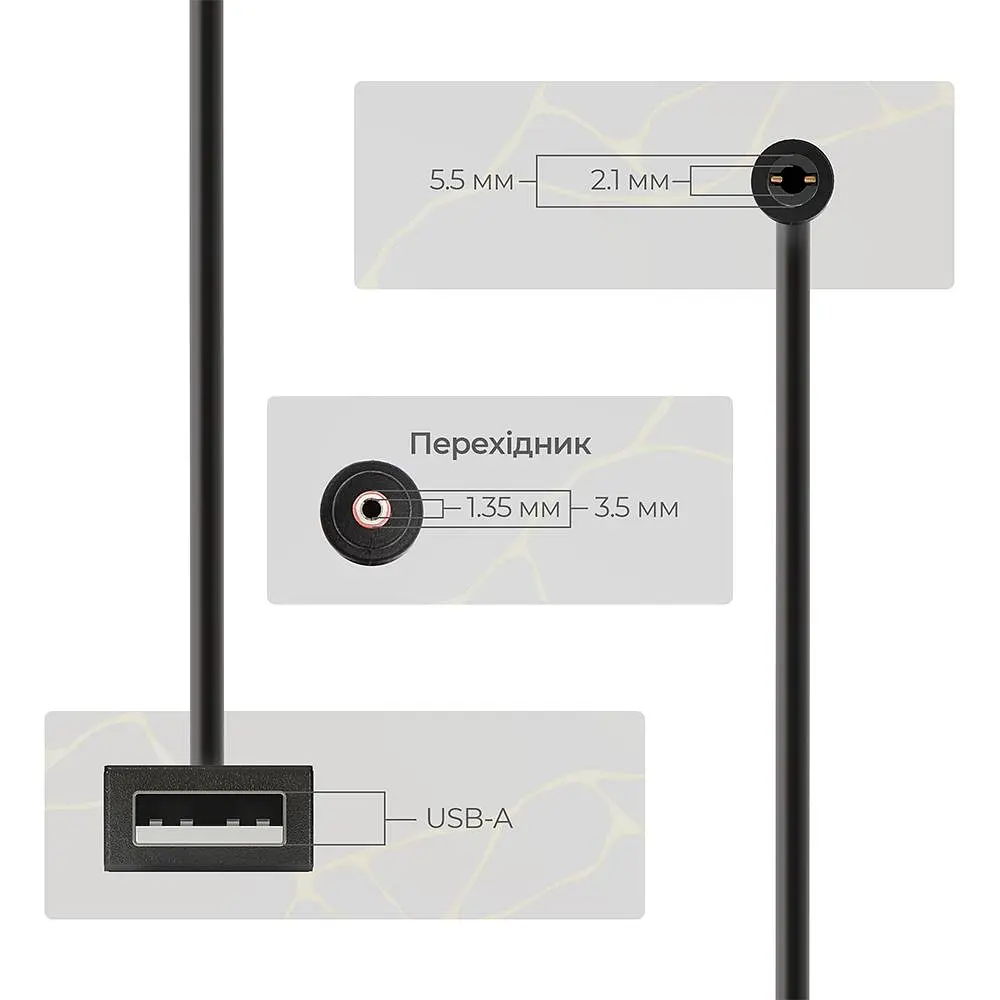 Кабель ArmorStandart USB boost converter DC 5V to 9V 12V + 3.5x1.35 mm connecter (ARM65519) - фото 3