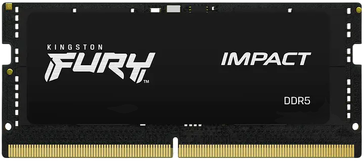 Оперативна пам'ять Kingston Fury 16GB SODIMM DDR5 4800MHz Impact Black (KF548S38IB-16)