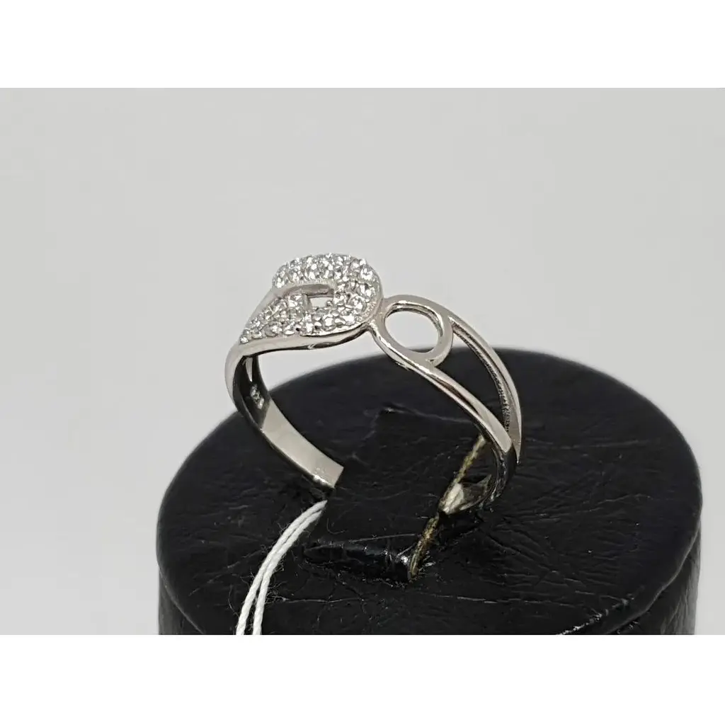 Срібне кільце Діама з фіанітами. Артикул 11011123426 18 - фото 3