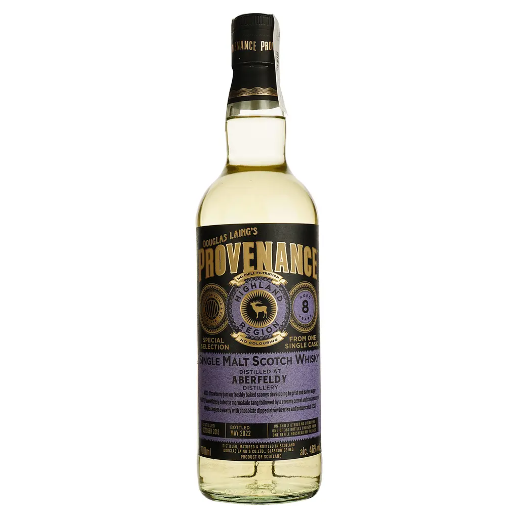 Віскі Douglas Laing Provenance Aberfeldy 8 yo Single Malt Scotch Whisky, 46%, 0,7 л - фото 2