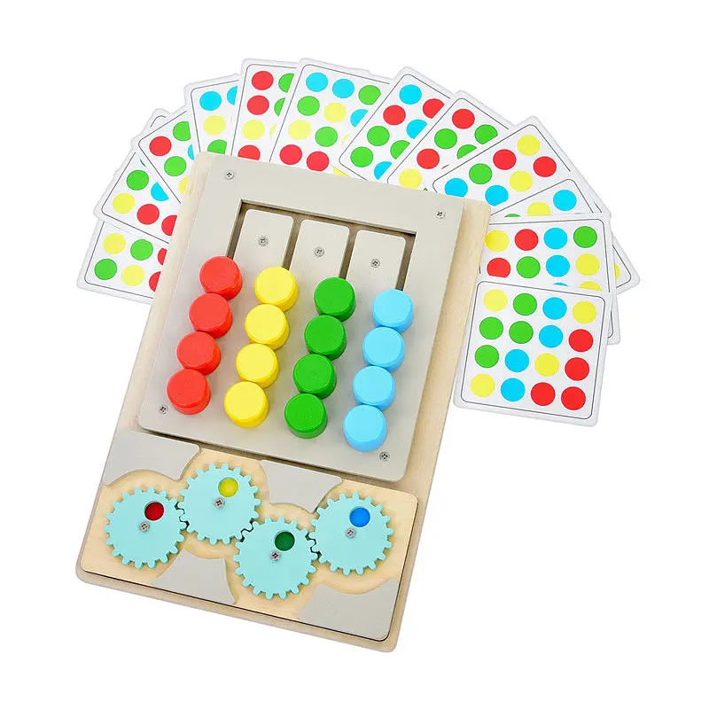 Детская развивающая игрушка-головоломка MD 0836-1 дерево, 26х18 см - фото 2