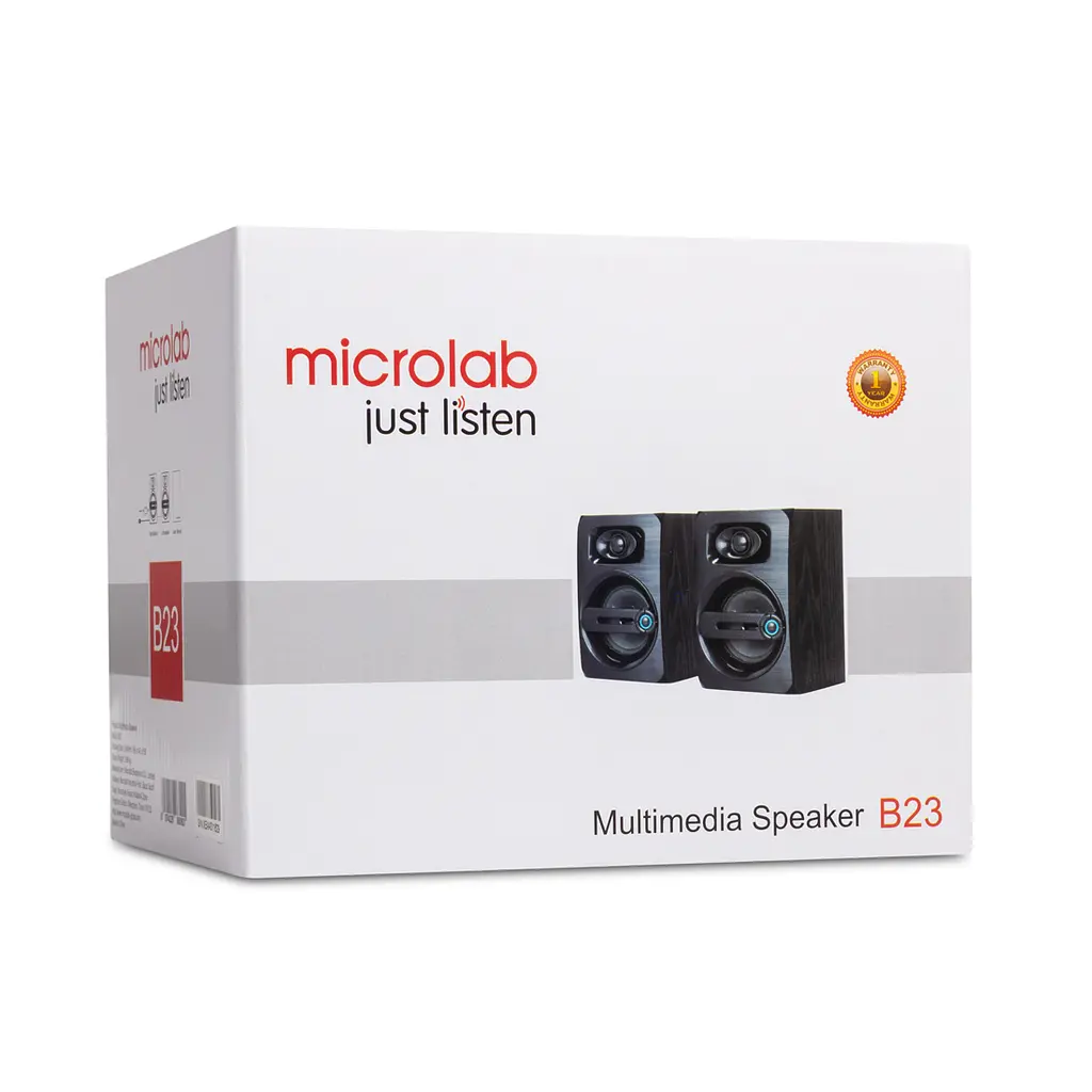 Акустическая система 2.0 Microlab B-23 6 Вт MDF USB черная - фото 3