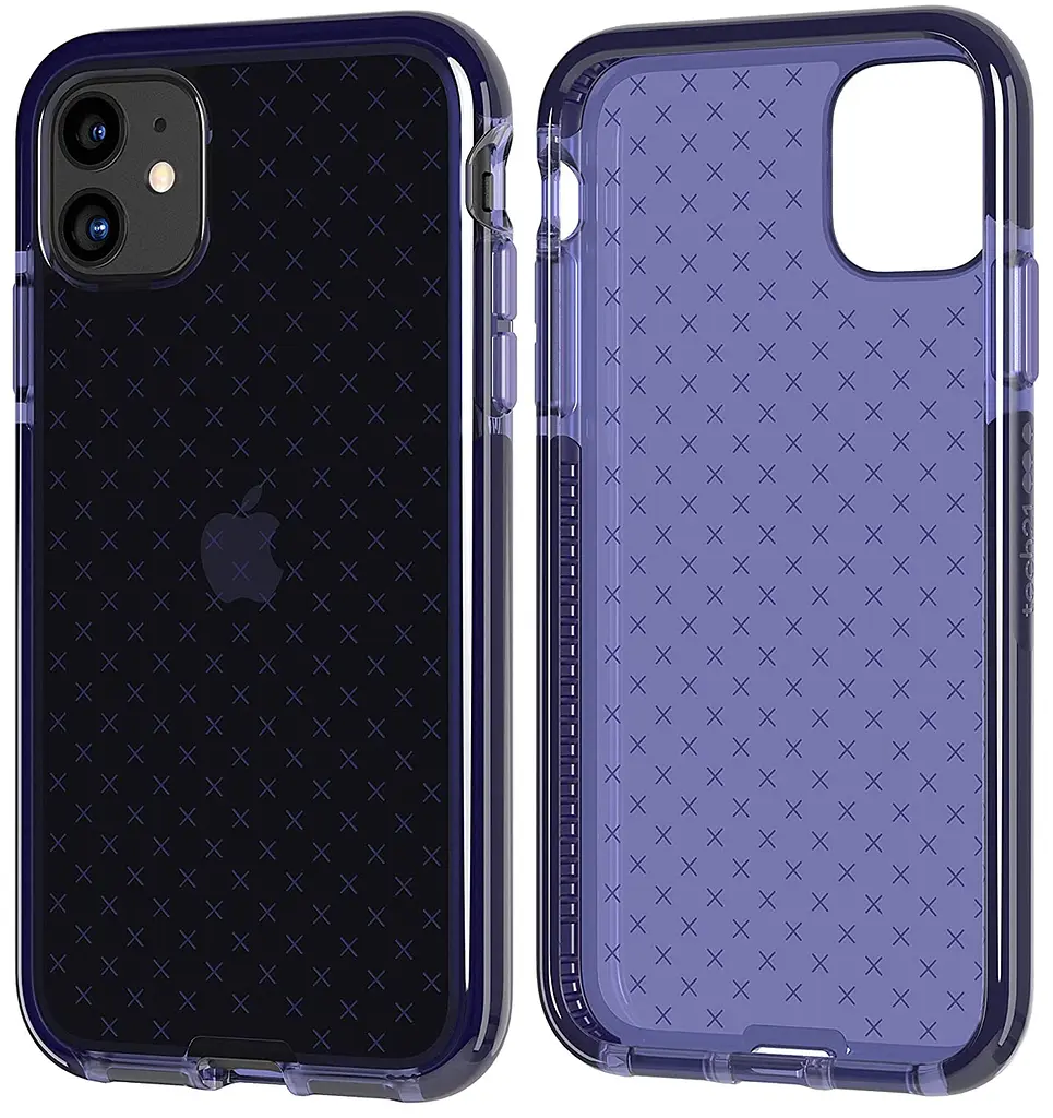 Протиударний силіконовий чохол Tech21 Evo Check для iPhone 11 (6.1") Indigo