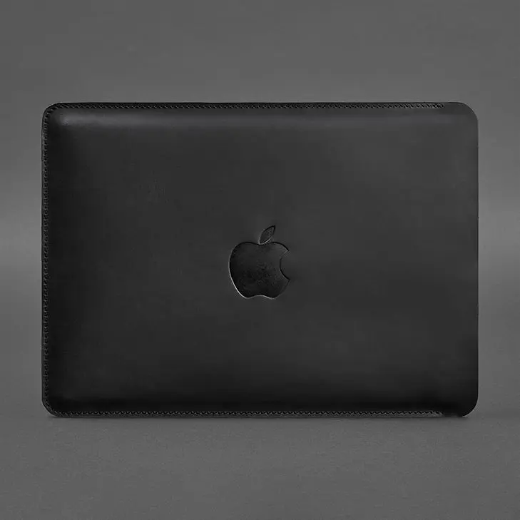 Кожаный чехол BlankNote для MacBook 15-16 Черный - фото 3