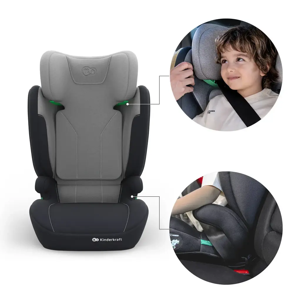 Автокрісло Kinderkraft i-Spark 2 Plus i-Size Grey (KCISPA02GRYPL00) - фото 5