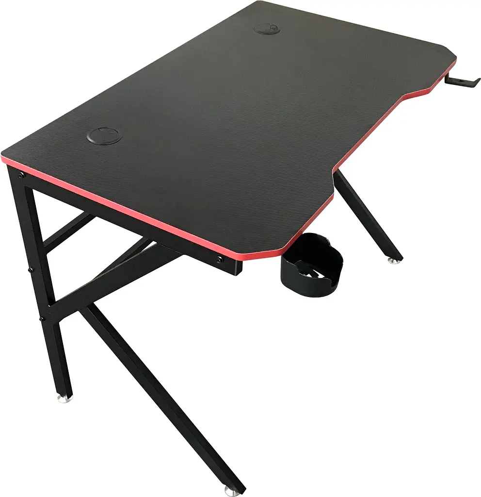 Геймерський комп'ютерний стіл GT Racer T-1218 (120x60x73) Black - фото 3