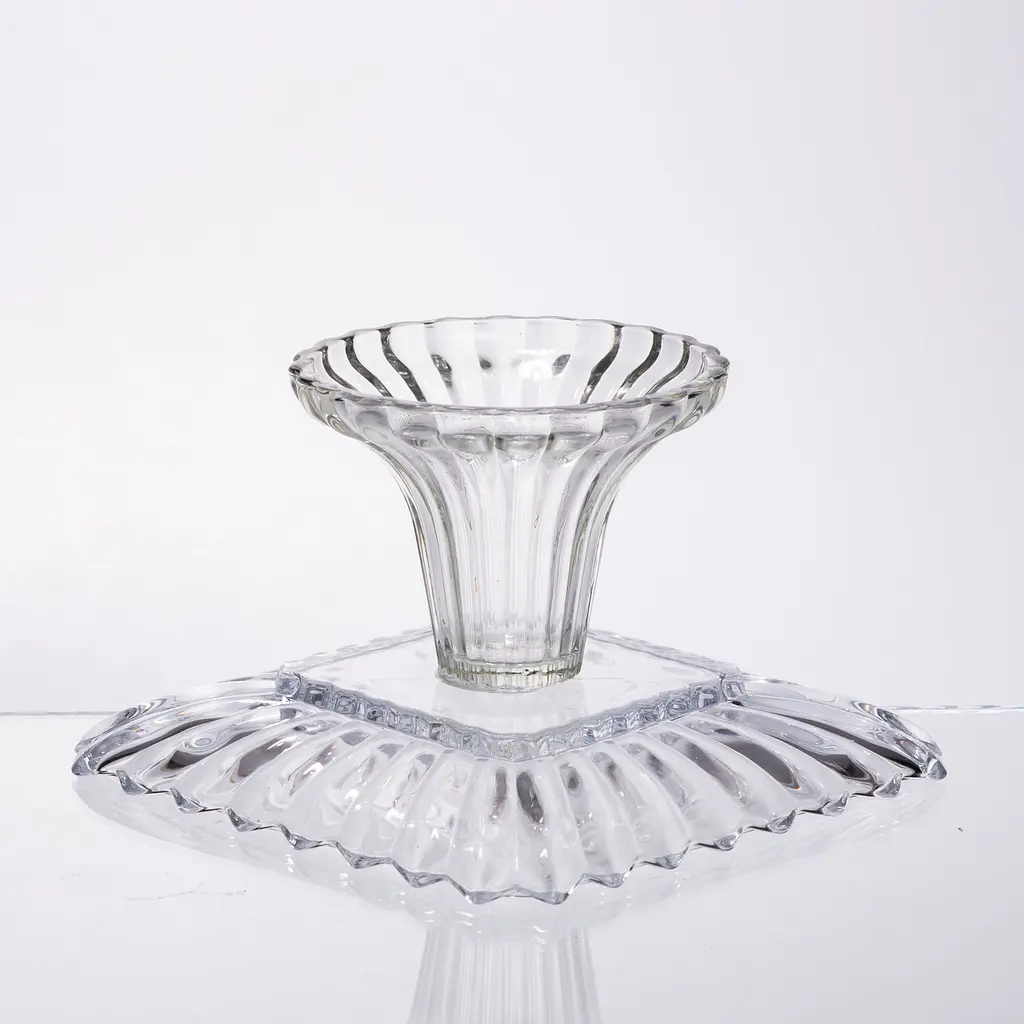 Тортовница стеклянная квадратная на ножке 16×16 см прозрачная для торта, десертов, сервировка стола Yiwu 64486-16 - фото 3